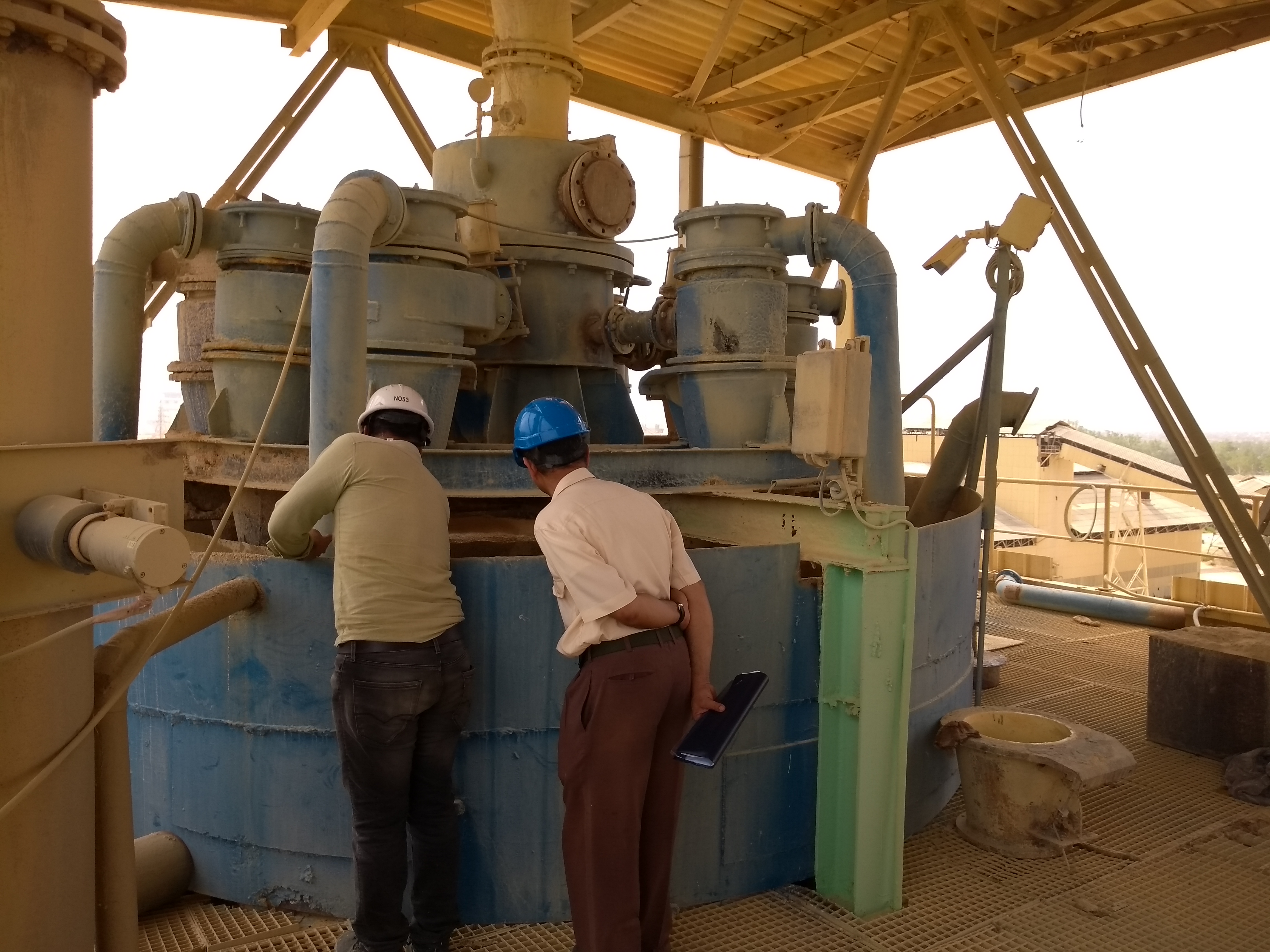 Laboratory session with plant engineers during a capacity building programme
