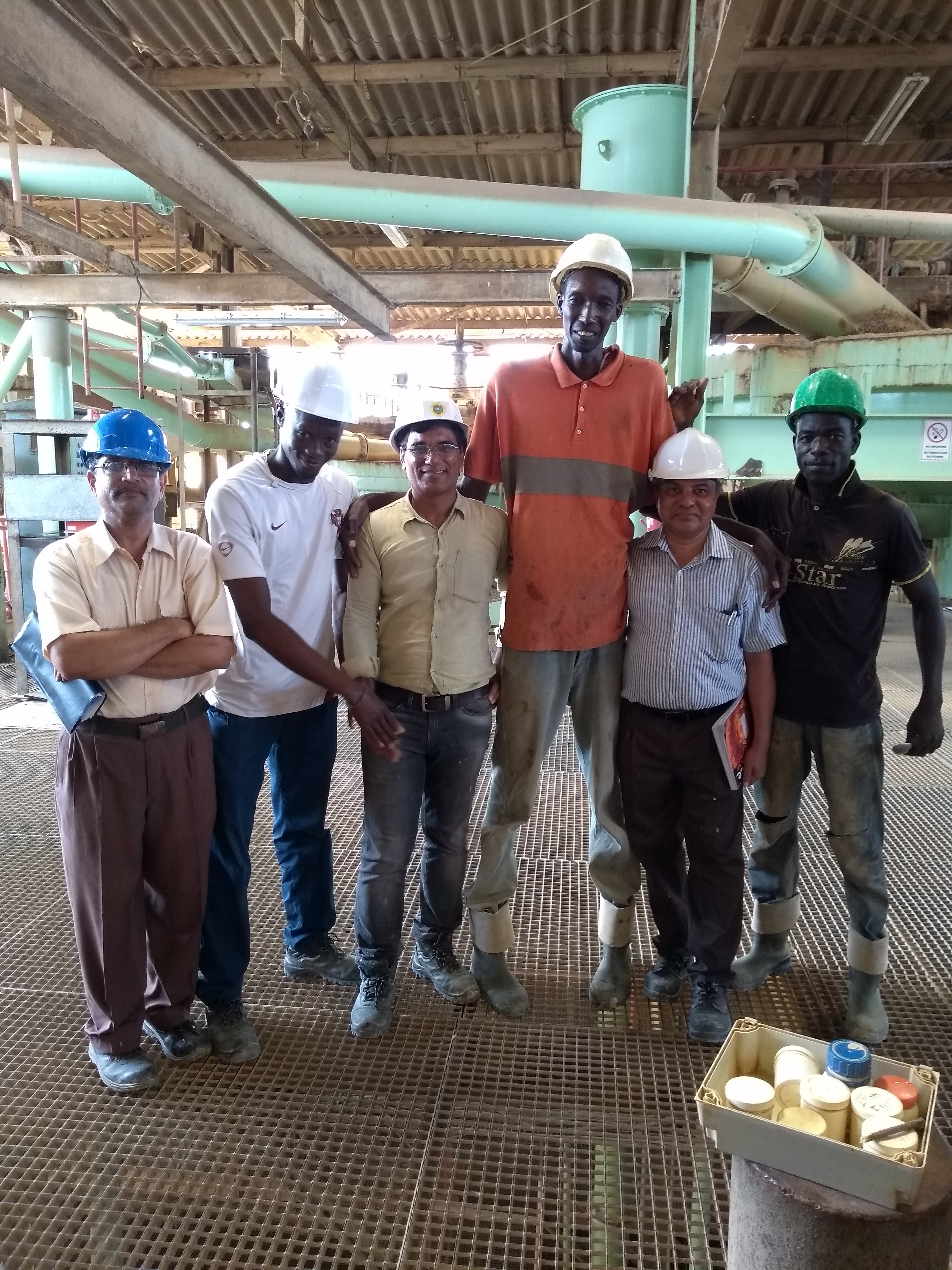 DECPL team with plant operators on the shop floor